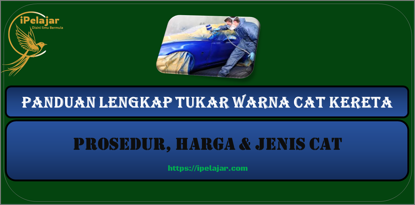 Panduan Lengkap Tukar Warna Cat Kereta : Prosedur, Harga & Jenis Cat